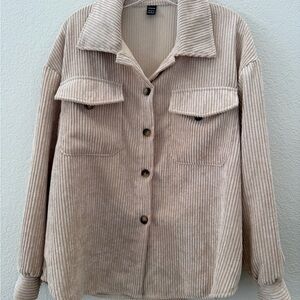 Women's Tan Corduroy Jacket